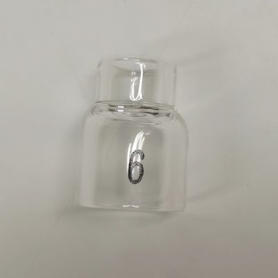 UPPERWELD 53NQ60-6 티그 용접 전등을 위한 맑은 유리 노즐 OEM 사용자 정의 지원