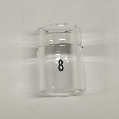 UPPERWELD 53NQ61S-8 맑은 유리 노즐 티그 타치 액세서리