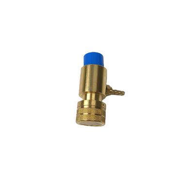 1"-20빨 왼쪽 손 스레드 상단 고체 청동 산소 조절기 탱크 밸브 N.W. 223.6g