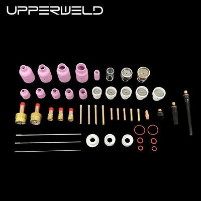 OEM 용접 전등 66PCS TIG 액세서리 대장 세라믹 노즐 가스 렌즈 TIG 예비 부품
