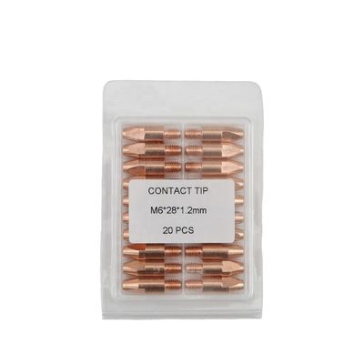 상단 좋은 색상 접촉 끝 M6 * 28mm 1.2mm 용접 액세서리와 함께 Mig 용접 전구