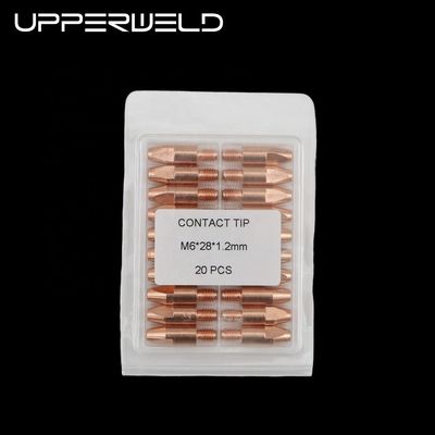 상단 좋은 색상 접촉 끝 M6 * 28mm 1.2mm 용접 액세서리와 함께 Mig 용접 전구