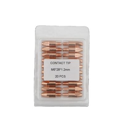 상단 좋은 색상 접촉 끝 M6 * 28mm 1.2mm 용접 액세서리와 함께 Mig 용접 전구