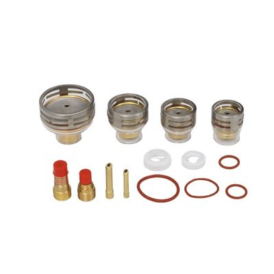 TIG 용접용품 26pc 키트 WP9 20 WP 17 18 26 TIG 맑은 샴페인 노즐