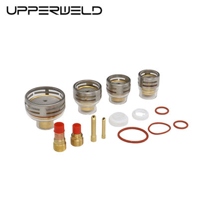 TIG 용접용품 26pc 키트 WP9 20 WP 17 18 26 TIG 맑은 샴페인 노즐